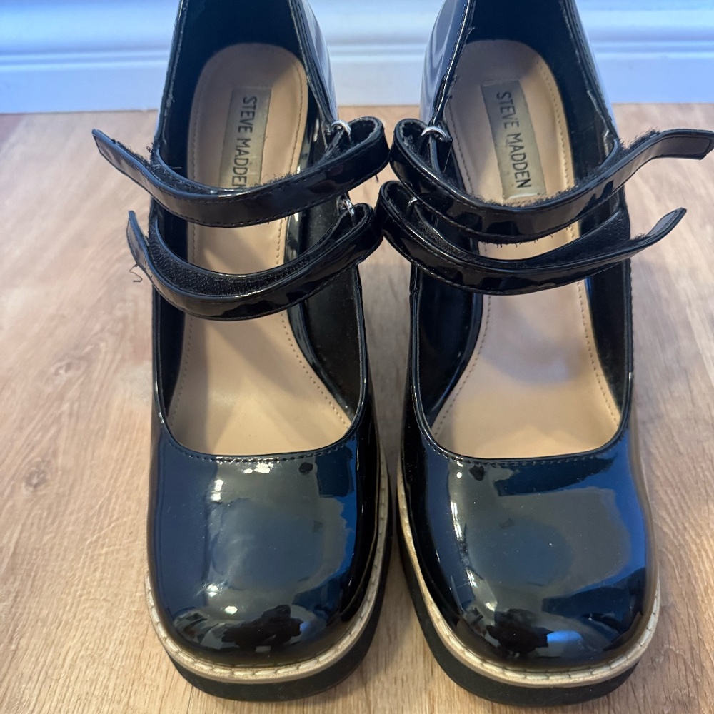 Steve Madden Women's Twice Mary Jane Platform Pumps